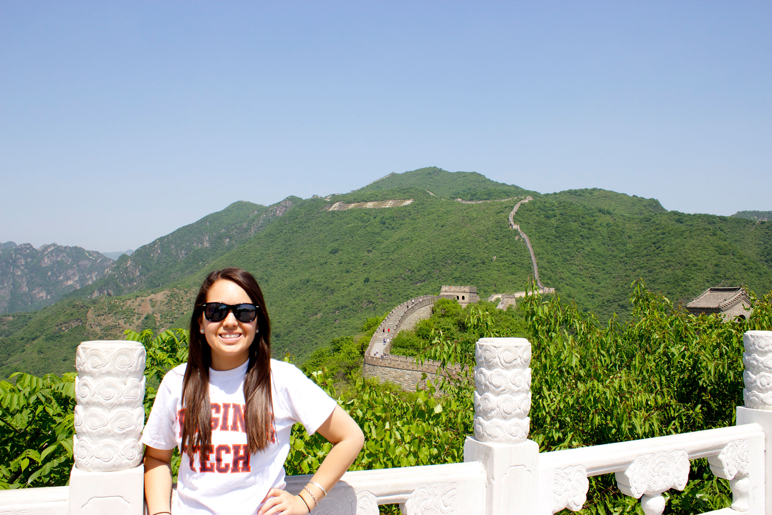 Kelsey visits the Great Wall of China.