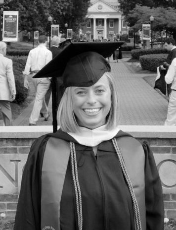 Megan during her graduation from Roanoke College.