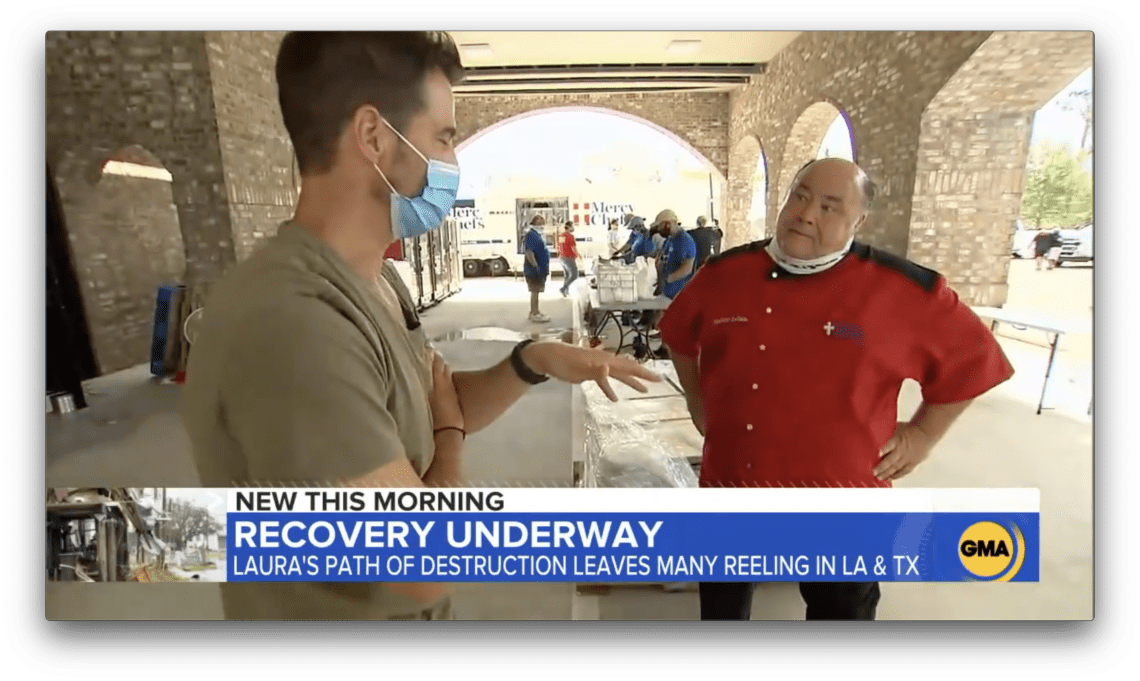 Screenshot of Good Morning America with the headline, "Recovery Underway."